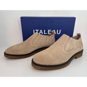Italeau Suede Chelsea Shoes - Sabbia Beige - EU 41 - NEW IN BOX